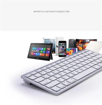 Wireless Bluetooth Keyboard Russian Spanish Korean French Arabic For Macbook Ipad Pro Moble Android Windows Phone Tablet Laptop