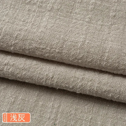 Solid Color Soft Thin Linen Cotton Fabric Organic Material Pure Natural Flax For Sewing DIY Handmade Clothes Patchwork Fabric