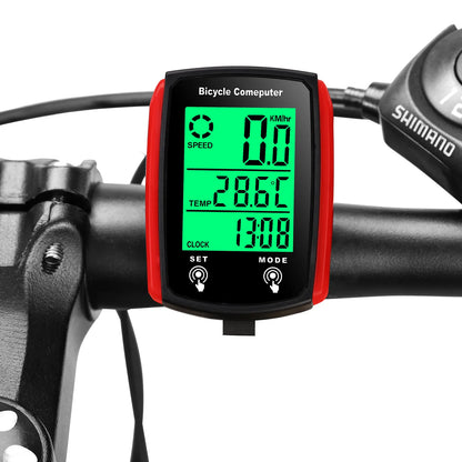 Bike Computer Bicycle Odometer LCD Screen Wired Cycling Speedometer Mountain Bike Speedo Meter Bike Accessories