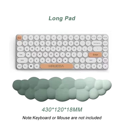 Keyboard Cloud Wrist Rest Pad,Cloud Mouse Arm Wrist Rest Cute Memory Foam Palm Rest with Non-Slip Suitable for Office Home