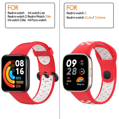 Silicone Strap For Xiaomi Mi Watch 2 3 Lite Mi poco Watch band For Redmi watch 2 Lite 3 Active Wrist Redmi watch 3 lite Bracelet