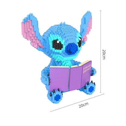 Explosive Stitch Diamond Micro-particle Building Blocks Assembled Toys Creative Guitar Holding Book Stitch Model Children's DIY