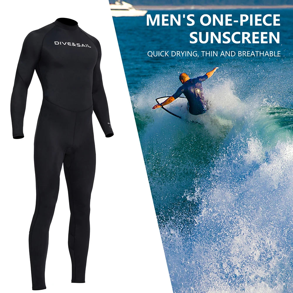 Men Diving Protection Clothes Cold Proof Sunscreen Snorkeling Surfing Swimsuit Warm with Zipper Anti-scratch Outdoor Accessories