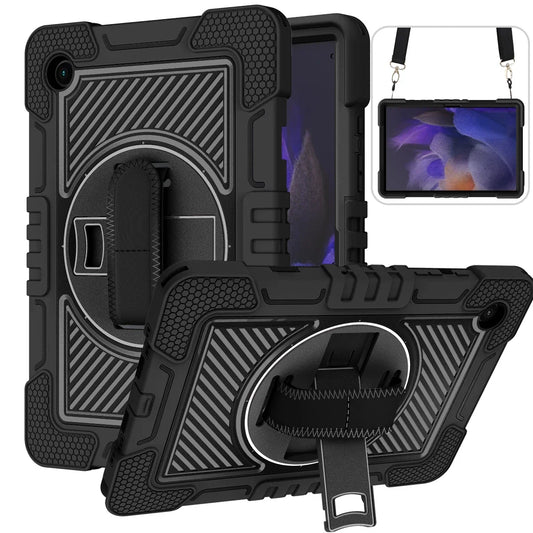 For iPad 10.2 9th Generation Case For Air 5 10.9 Mini 6  Pro 11 2th 3th 4th 9.7 2017 2018 Cover + Kickstand Hand Shoulder Strap