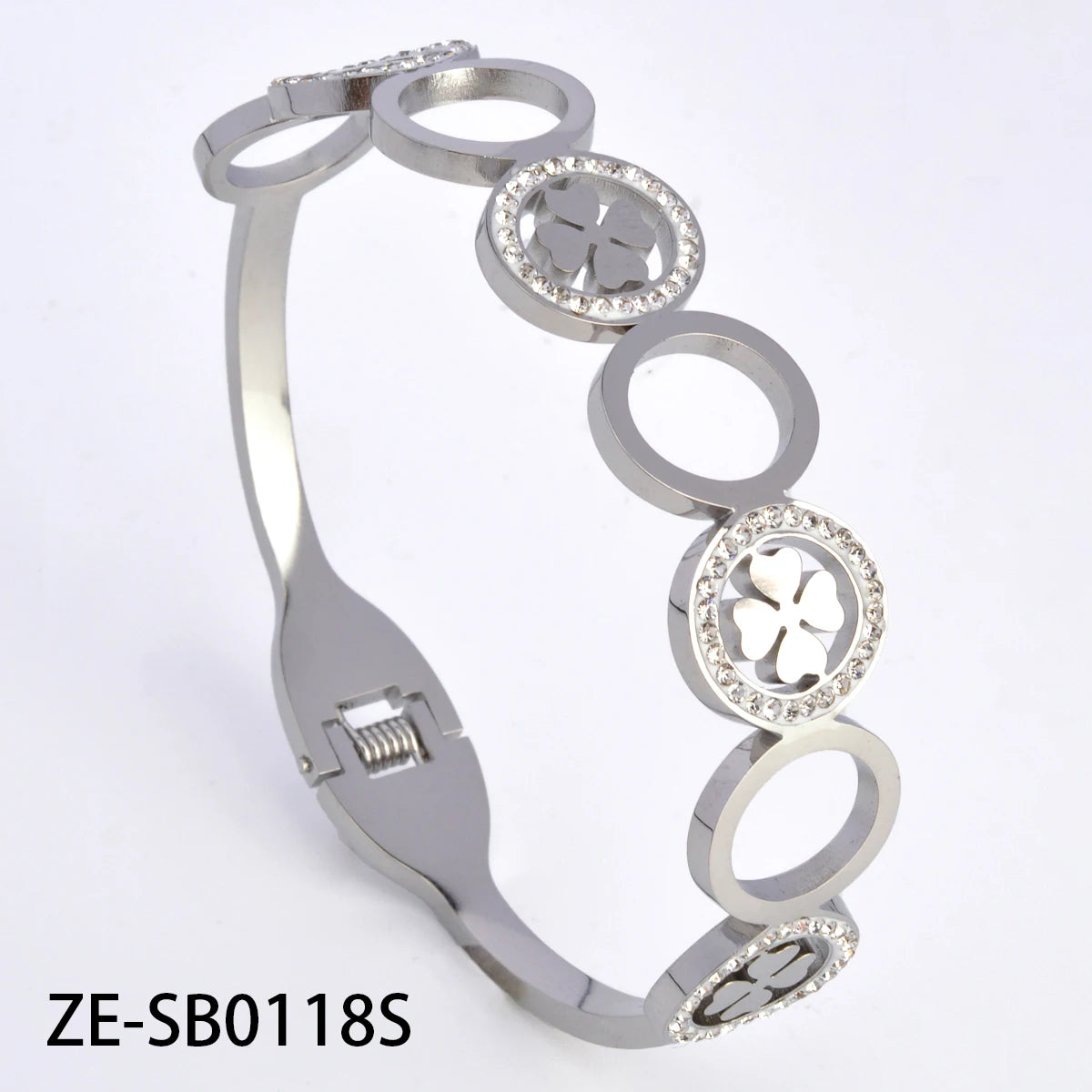 Stainless Steel Hand Bracelet for Women Zircon Lock Nail Bangle Luxury Jewelry Gifts Classics Wholesale Valentines Day Gift