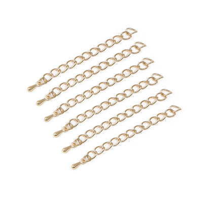 10Pcs/Lot 55mm Metal Iron Extended Extension Tail Chain Connector For DIY Jewelry Making Ends Bracelet Necklace Accessories