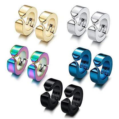 1 Pair of Personalized Punk Stainless Steel MEN'S Ear Clips