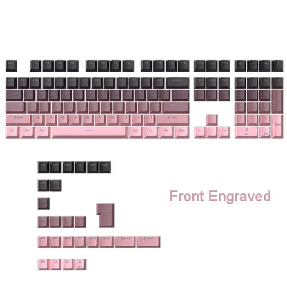 133 keys Side/Front Engraved luminescence PBT Sublimated Double Shot Keycaps OEM Profile for MX Switches Gaming Keyboards DIY