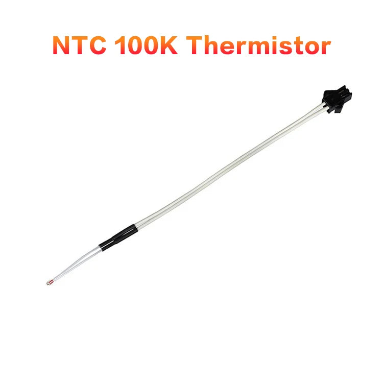 XCR 3D Printer Parts HT-NTC100K B3950 Thermistor Cartridge Sensor with SM Plug Kit High Temperature for PT100 Hotend 1M/2M Cable