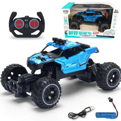 2.4G Alloy Electric Remote Control Car High Speed Off Road Racing Vehicle Truck Mini RC Car Toys for Boy Childrens Birthday Gift