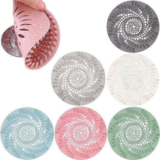 1Pcs Silicone Drain Strainer Household Shower Floor Filter Sink Strainers Hair Catcher For Kitchen Bathroom Accessories