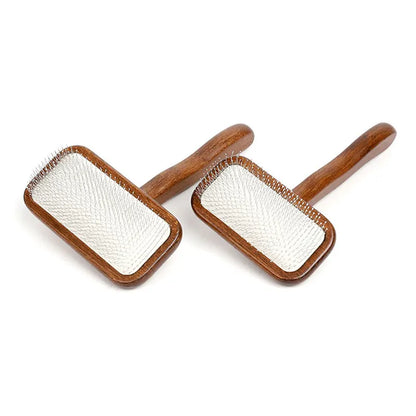 Pet Dog Hair Remover Comb Cat Hair Shedding Brush Wooden Handle Grooming Tools For Dog Pet Massage Cleaning Supplies Accessories