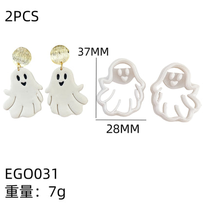 Halloween Ghost Series Polymer Clay Cutter  Cutting Molds for DIY Earrings Jewelry Making