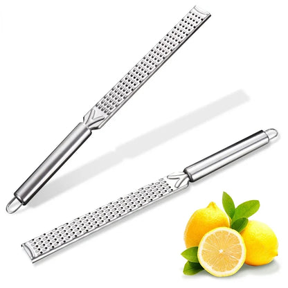 Cheese Grater & Lemon zester Stainless Steel Kitchen Grater Slicer with Non-Slip Handle Dishwasher Safe Kitchen accessories