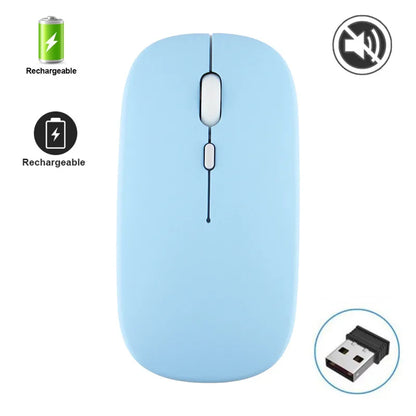 Silent Wireless Mouse Rechargeable Dula Model Tablet Bluetooth-compatible Mouse for iPad/Samsung/Huawei Laptop Mice 2.4G Mause