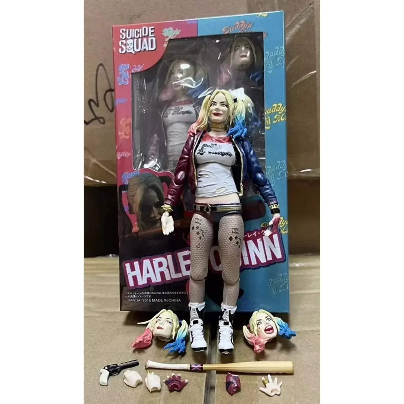 Shf Suicide Team X Task Force Ugly Harley Quinn Mobile Model Box Anime For Girls Toys Christmas Birthday Gifts Cool Decoration