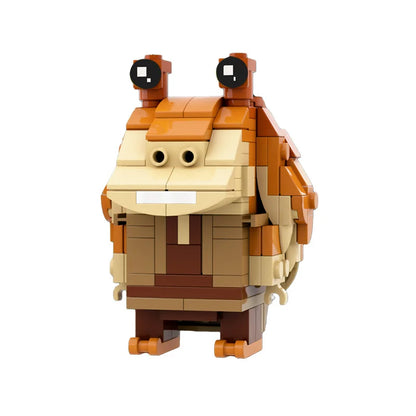 GSBAN Space Wars Brickheadz Figures Wangs Rey Vaders Offeed Luke Greedoed MOC Bricks Building Blocks Kits Toys for Children Gift