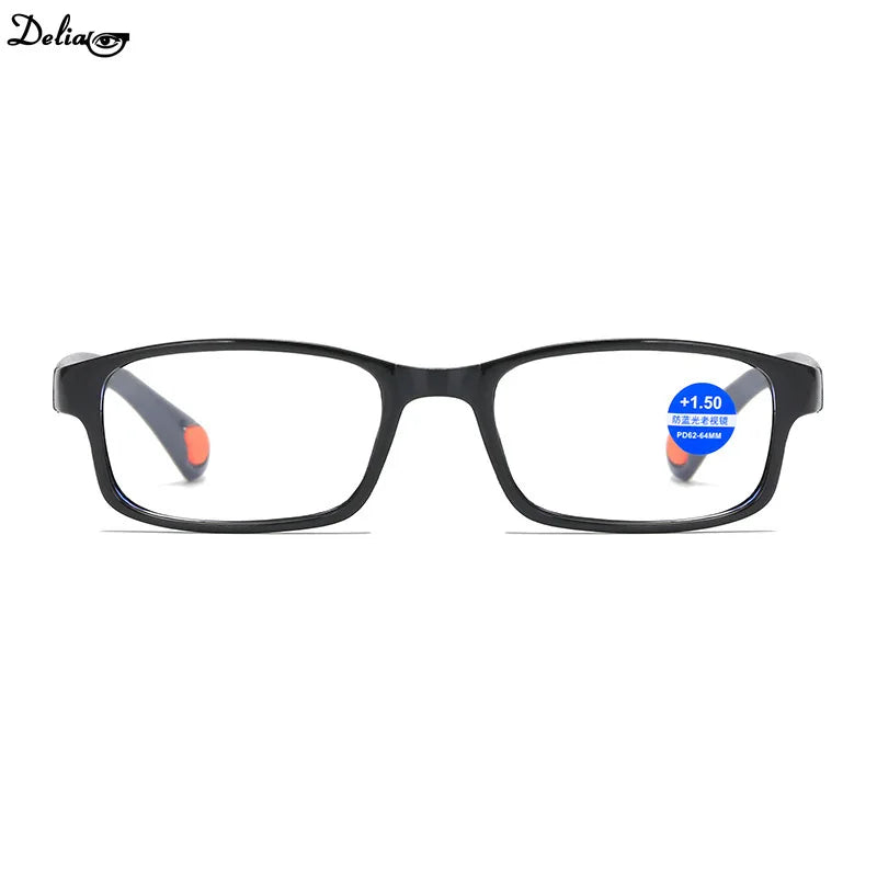 Reading Glasses Men's Anti-Blue Light Reading Glasses TR90 Sports Frame Fashion Anti-radiation Men and Women Reading Glasses