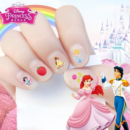 Disney Stickers Girls Nail Stickers Nail Art Decorations Anime Character Frozen 2 Press on Nails Accesories Mickey Mouse Sofia