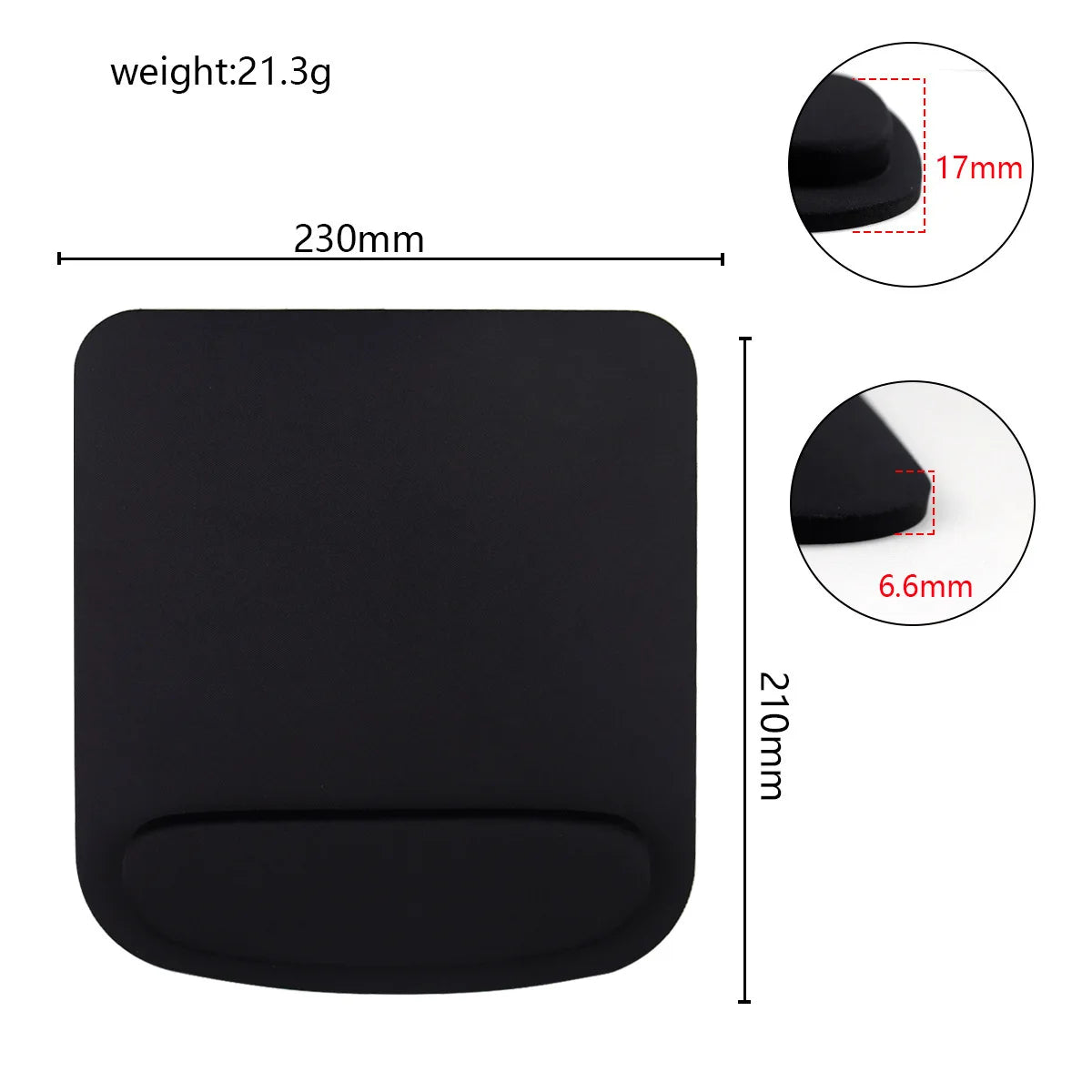 Computer Game Mouse Pad Environmental Eva Ergonomic Mouse Pad Wrist Pad Solid Color Comfortable Mouse Pad For Office PC Laptop