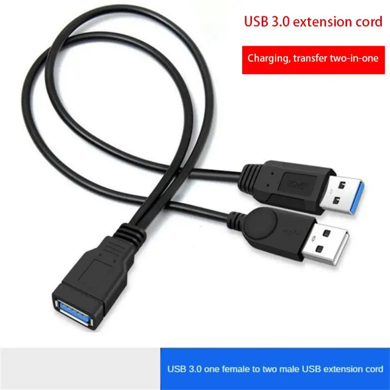 Y-line Durable Usb Extension Cable Usb 3.0 Data Transmission Cable Compatible With Mobile Hard Disk Length 35cm Hdd Data Cable