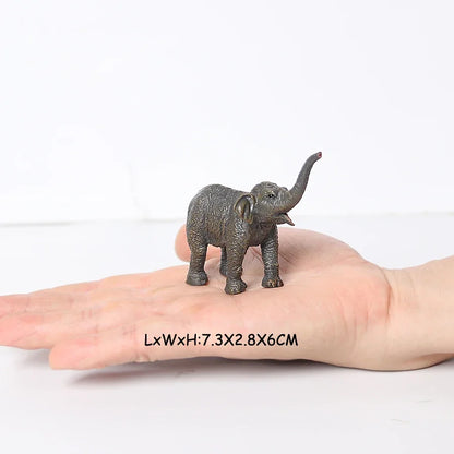 Wild Animal Figures Elephant Toy Mammoth Figurines Action Figure jungle Models Plastic Animals for Children Toys for Kids Gifts