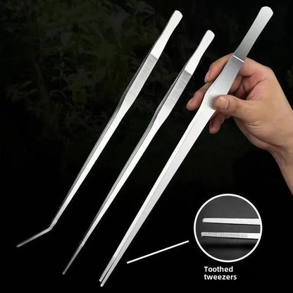 48cm Aquarium Tweezers Straight Elbow Coral Water Grass Clip Pet Shrimp Reef Tweezers Fish Tank Cleaning Tools Aquarium Supplies