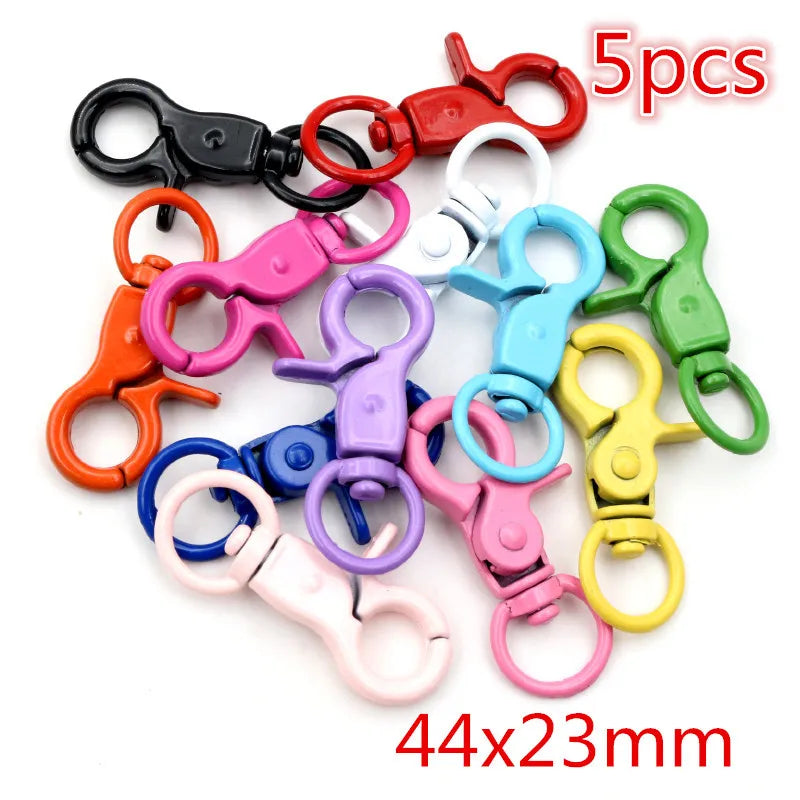 New Fashion Multi-colors Mixed Alloy Open Rings Lobster Clasp Hooks Ball Chains DIY Jewelry Making Findings Supplies