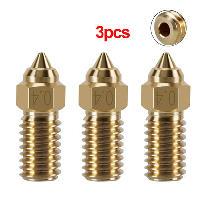 1/2/3pcs For ELEGOO Neptune 4 Nozzle Hardened/Stainless Steel/Brass 0.2,0.4,0.6,0.8mm High-Speed Nozzle For Elegoo Neptune 4 pro