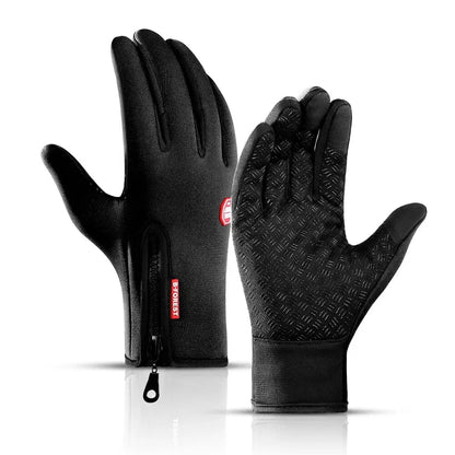 Winter Cycling Gloves Men Gloves Touch Screen Waterproof Windproof Sports Gloves Warm Thermal Fleece Running Ski Cycling Gloves