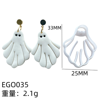 Halloween Ghost Series Polymer Clay Cutter  Cutting Molds for DIY Earrings Jewelry Making