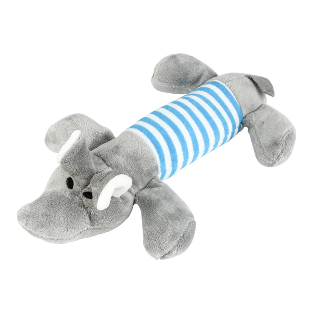 Dog Cat Fleece Toys Elephant Duck Pig  Chicken Legs  Pet Funny Plush Toys Fit for All Pets Popular Squeak Chew Sound Dolls