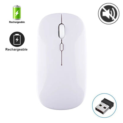 Silent Wireless Mouse Rechargeable Dula Model Tablet Bluetooth-compatible Mouse for iPad/Samsung/Huawei Laptop Mice 2.4G Mause