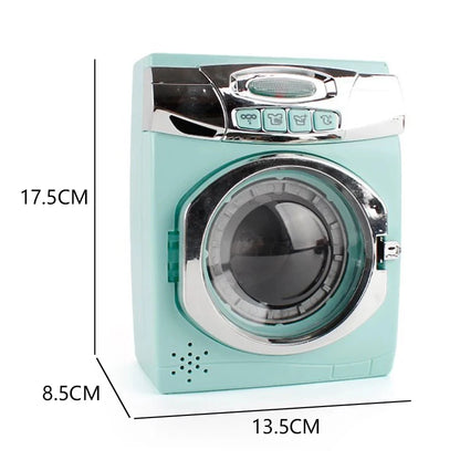 Kids Kitchen Toy Simulation Washing Machine Bread Maker Oven Microwave Girls Play House Role Play Interactive Toys for Children