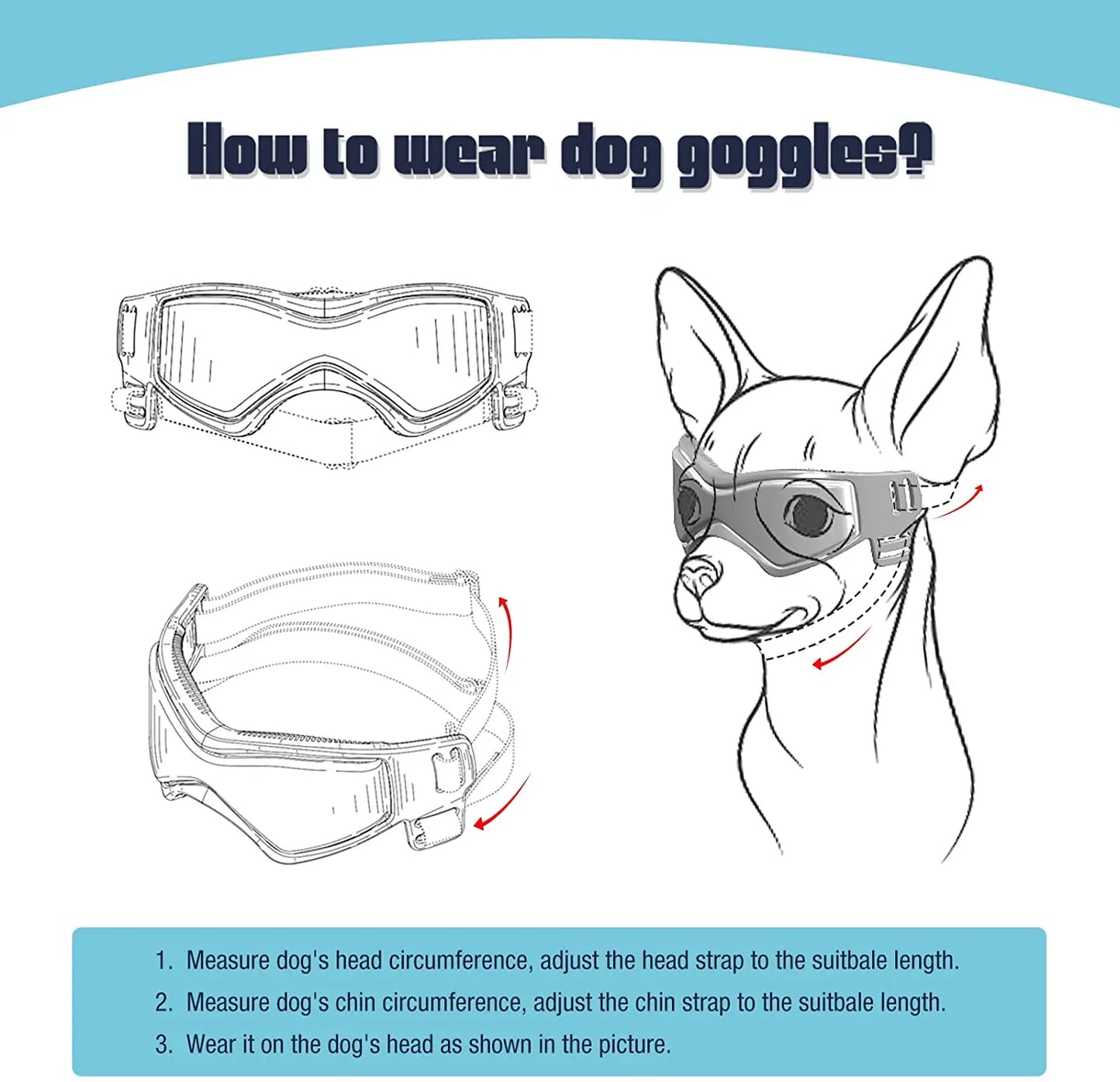 Pet Accessories Dog Outdoor UV Protection Sunglasses Cat Dog Goggles for Small Medium Breed Puppy Glasses Adjustable Straps