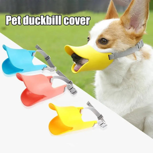 1PC Pet Muzzle Silicone Anti-cute Duck Anti-bite Training Adjustable Ring Pet Muzzle (Small, Medium, Large)