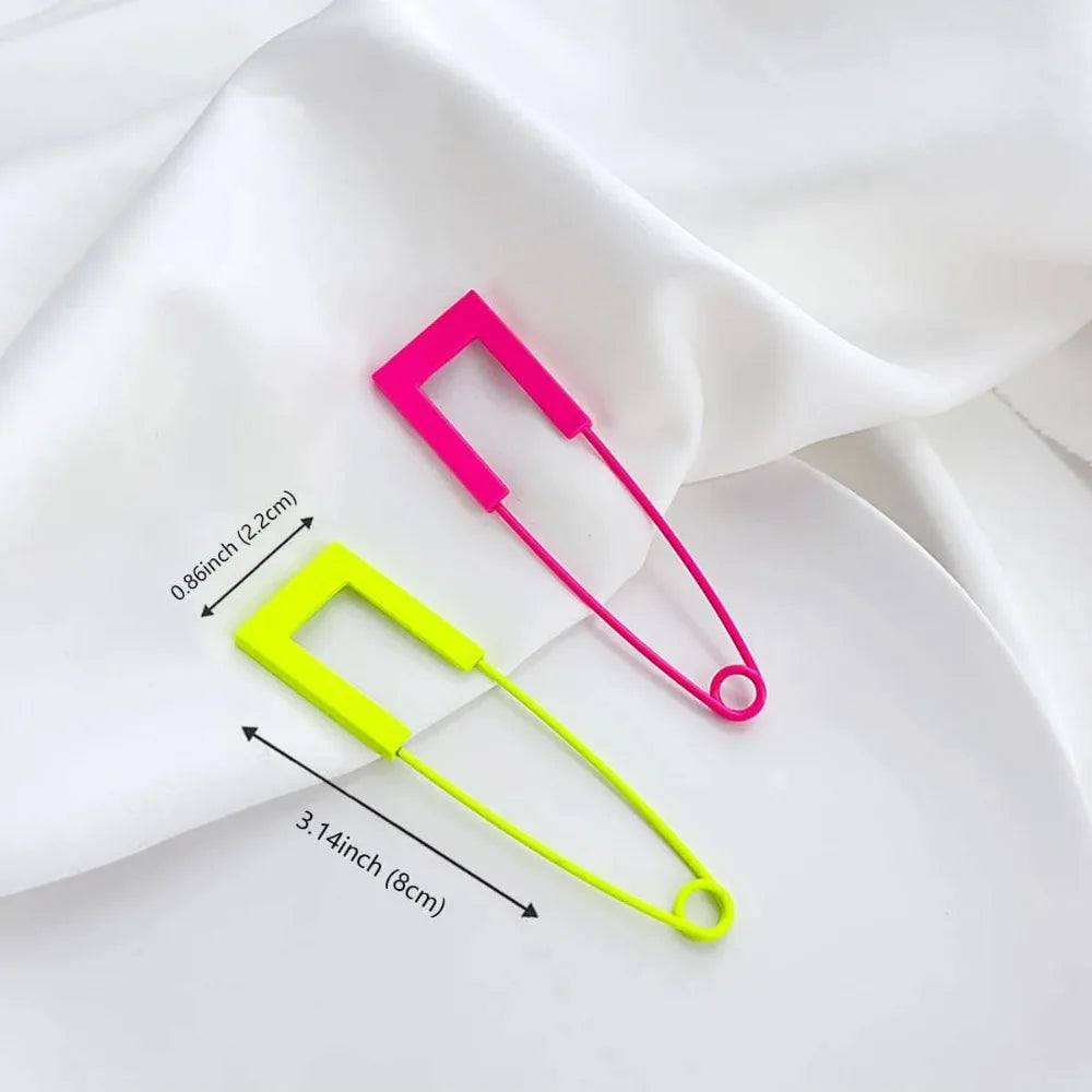 Retro Fluorescent Pin Corsage New Handmade Women's Clothing Hoodie Suit Lapel Pins Sweater Decorative Alloy Brooches Unisex New