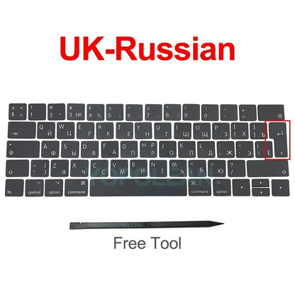 New A1706 A1707 Keyboard keys keycap US UK French EU For Macbook Pro Retina 13" 15" laptop key cap 2016 2017 Year