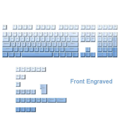 133 keys Side/Front Engraved luminescence PBT Sublimated Double Shot Keycaps OEM Profile for MX Switches Gaming Keyboards DIY