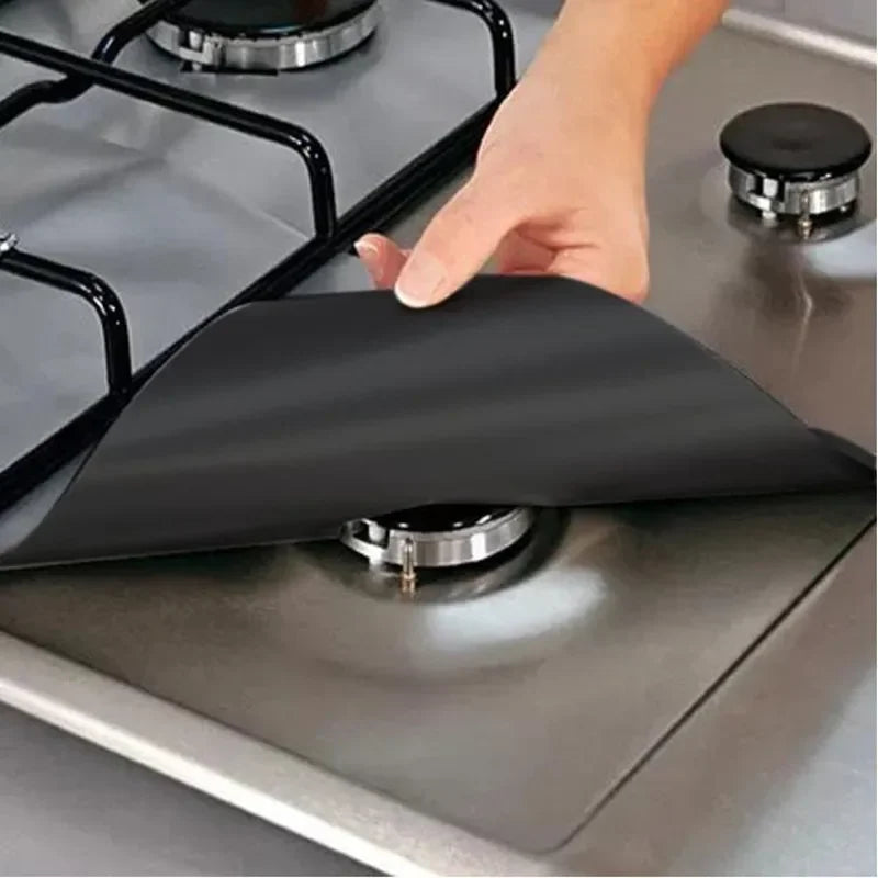 2-8pcs Stove Protector Cover Liner Clean Mat Pad Gas Cooker Cover Washable Stovetop Protector Cover Kitchen Cookware Accessories