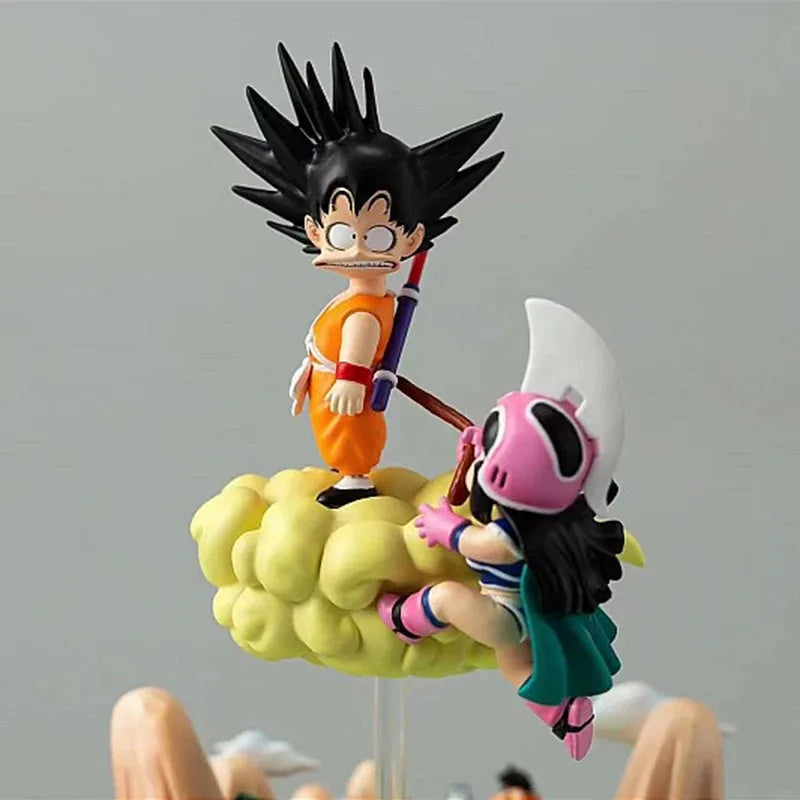 8cm/3.14in Anime Dragon Ball Z Figure Goku & Chichi Figure Statue Collectible Model Toys Gift