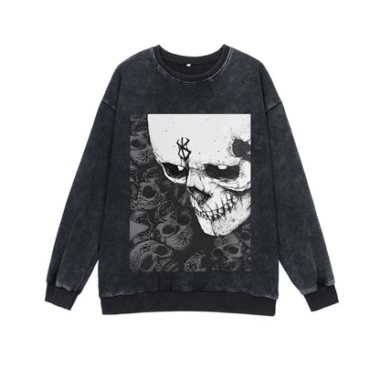 Berserk Anime Sweatshirts 100% Cotton Men Women Guts Manga Print Tshirt Long Sleeve Gothic Harajuku Pullover Vintage Streetwear