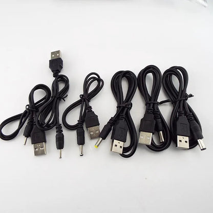 USB to DC 3.5*1.35mm 2.0*0.6mm 2.5*0.7mm 4.0*1.7mm 5.5*2.1mm 5.5*2.5mm Plug Jack DC 5V Power Extension Cable Connector