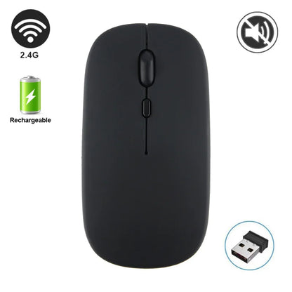 Silent Wireless Mouse Rechargeable Dula Model Tablet Bluetooth-compatible Mouse for iPad/Samsung/Huawei Laptop Mice 2.4G Mause