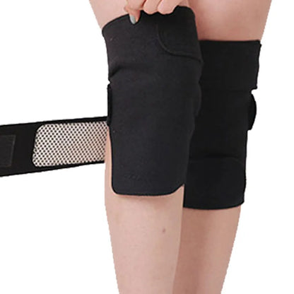 GETINFIT 1Pair Tourmaline Self-heating Knee Support Acupoint Magnetic Therapy Knee Support Strap Arthritis Relief Kneecap Pain