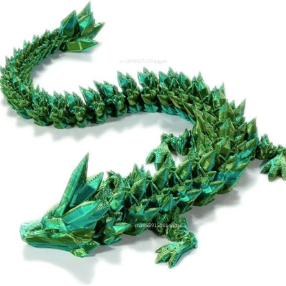 22/30/45cm New Luminous 3D Printed Dragon Glow in The Dark Flying Dragon Rotatable Articulated Wing Dragons Home Ornaments