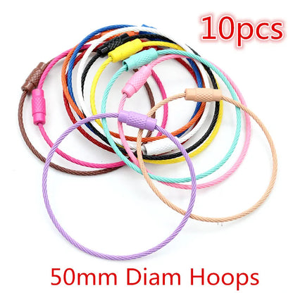 New Fashion Multi-colors Mixed Alloy Open Rings Lobster Clasp Hooks Ball Chains DIY Jewelry Making Findings Supplies