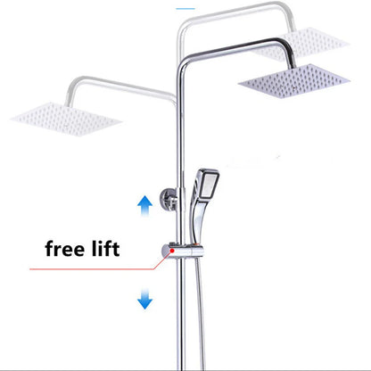 Universal Shower Head Holder Adjustable 18~25mm ABS Chrome Shower Rail Holder Bathroom Accessories Shower Mounting Brackets