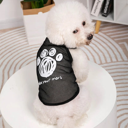 Fashion Cat Clothes Pet Dog Clothes For Small Dogs Chihuahua French Bulldog Summer Vest T Shirt Super Cool Lovely Puppy Clothing