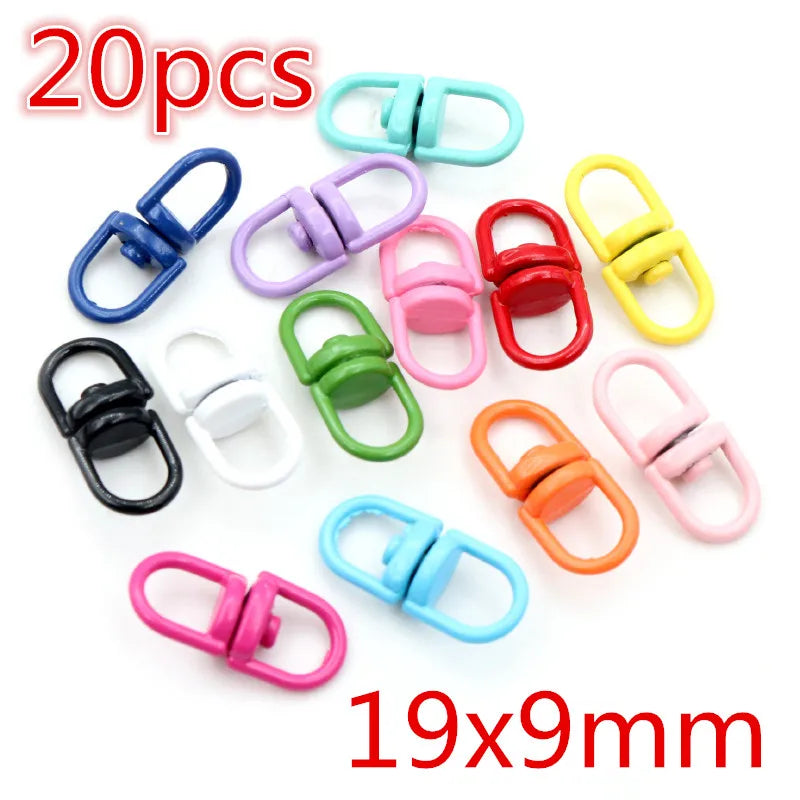 New Fashion Multi-colors Mixed Alloy Open Rings Lobster Clasp Hooks Ball Chains DIY Jewelry Making Findings Supplies